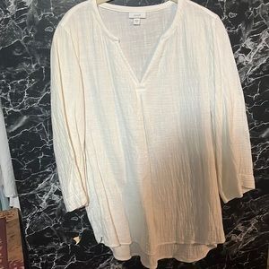 Pure Jill long sleeve blouse
